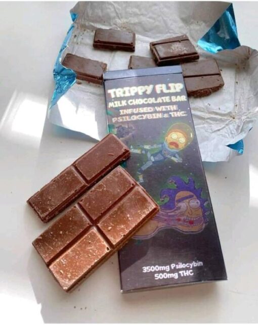 Buy Trippy flip milk chocolate bar online Trippy flip milk chocolate bar Produced using extremely high-grade psilocybin concentrate, marijuana, and premium milk chocolate.