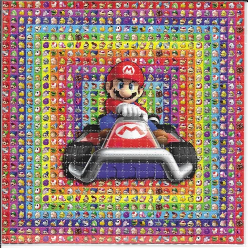 Buy Mario Kart LSD Blotter Art Psychedelic Acid Paper Highest quality print (from professional offset printer, not inkjet)